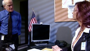Big Tits At Work: FBI Trainee Tempted to Get Info
