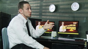 Big Tits At Work: Big-Breasted Babe Defies Saboteurs