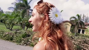 Street BlowJobs: Petite hipster rides both scooter and cock