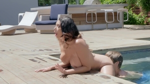 Milfs Like It Big: Back Rub Turns into a Fuckyard