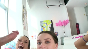 Swallowed: First Time Full Blast with Adriana & Megan