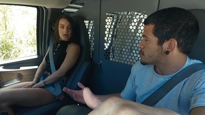 HelplessTeens: Broke Babe Takes Lift and More from Van