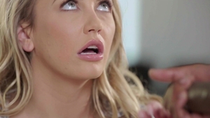 Blacked: Blonde Nympho Blows 'Em Up Online & Off