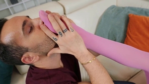 RK Prime: Alyssa's Smooth Tights And Man's Surprise