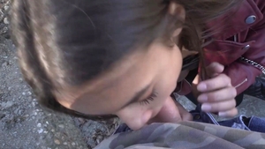 Public Agent: Jerking Myself On Her Boobs!