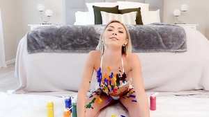 Lubed: Chloe's Artful Seduction and Oil