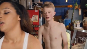 Baby Got Boobs: Barista Blows Off Work for Some Dicking