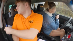 Fake Driving School: Big Boobed Karina Fucks Her Way In