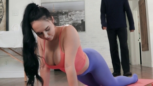 Brazzers: Yoga Pants Hide Emily's Big Tit Secrets