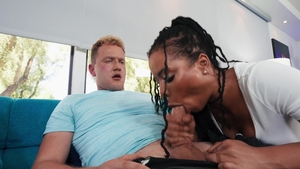 Brazzers: Kira's Charm Mesmerizes Suburban Couple