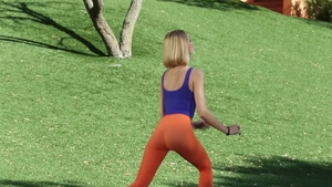 Brazzers: Sneaky Park Yoga Session