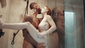 Tattooed Beauty Takes His Hard Cock Deep Inside