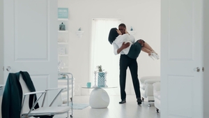Raw Cumshot Ends Their Intense Layover Sex